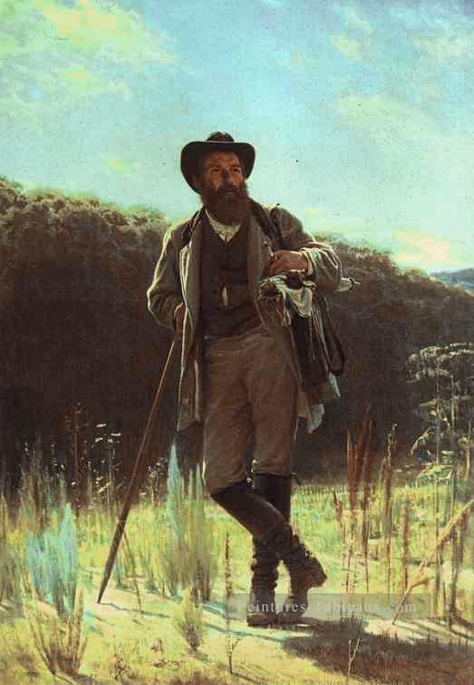 Portrait de l’artiste Ivan Shishkin démocratique Ivan Kramskoi Peintures à l'huile